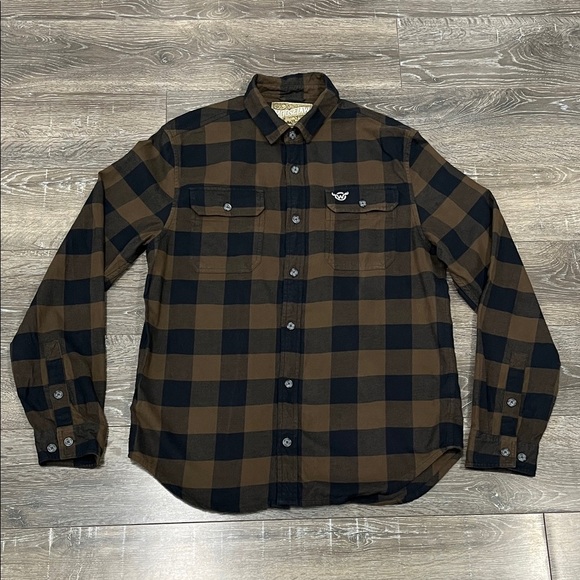 Moosejaw Other - Moosejaw Men's Brown and Black Plaid Shirt Size Medium
